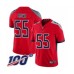 Men's Tennessee Titans #55 Jayon Brown Limited Red Inverted Legend 100th Season Football Jersey