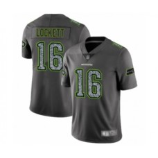 Men's Seattle Seahawks #16 Tyler Lockett Limited Gray Static Fashion Football Stitched Jersey