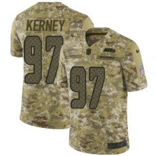 Men's Nike Seattle Seahawks #97 Patrick Kerney Limited Camo 2018 Salute to Service NFL Jersey