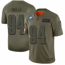 Men's Philadelphia Eagles #94 Josh Sweat Limited Camo 2019 Salute to Service Football Jersey