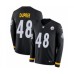 Men's Nike Pittsburgh Steelers #48 Bud Dupree Limited Black Therma Long Sleeve NFL Jersey