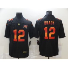 Men's Tampa Bay Buccaneers #12 Tom Brady Black colorful Nike Limited Stitched Jersey