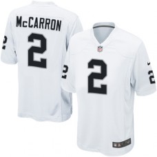 Men's Nike Oakland Raiders #2 AJ McCarron Game White NFL Jersey