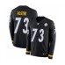 Men's Nike Pittsburgh Steelers #73 Ramon Foster Limited Black Therma Long Sleeve NFL Jersey