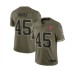 Men's Tampa Bay Buccaneers #45 Devin White 2022 Olive Salute To Service Limited Stitched Jersey