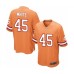 Men's Tampa Bay Buccaneers #45 Devin White Game Orange Glaze Alternate Football Jersey