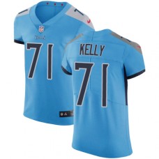 Men's Nike Tennessee Titans #71 Dennis Kelly Light Blue Alternate Vapor Untouchable Elite Player NFL Jersey