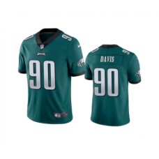 Men's Nike Philadelphia Eagles #90 Jordan Davis Green Vapor Untouchable Limited Stitched Jersey