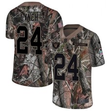 Men's Nike Oakland Raiders #24 Marshawn Lynch Limited Camo Rush Realtree NFL Jersey