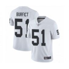 Men's Oakland Raiders #51 Vontaze Burfict White Vapor Untouchable Limited Player Football Jersey