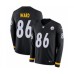 Men's Nike Pittsburgh Steelers #86 Hines Ward Limited Black Therma Long Sleeve NFL Jersey