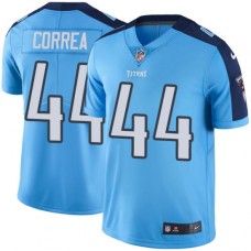 Men's Nike Tennessee Titans #44 Kamalei Correa Limited Light Blue Rush Vapor Untouchable NFL Jersey