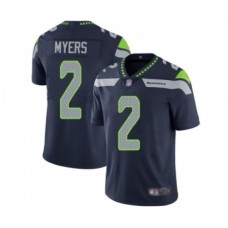 Men's Seattle Seahawks #2 Jason Myers Navy Blue Team Color Vapor Untouchable Limited Player Football Jersey