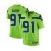 Men's Seattle Seahawks #91 Cassius Marsh Limited Green Rush Vapor Untouchable Football Jersey