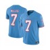 Men's Nike Tennessee Titans #7 Malik Willis Light Blue 2023 F.U.S.E. Vapor Limited Throwback Stitched Football Jersey