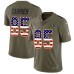 Men's Nike Oakland Raiders #85 Derek Carrier Limited Olive USA Flag 2017 Salute to Service NFL Jersey