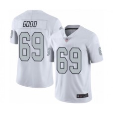 Men's Oakland Raiders #69 Denzelle Good Elite White Rush Vapor Untouchable Football Jersey