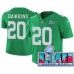 Men's Philadelphia Eagles #20 Brian Dawkins Limited Green Rush Super Bowl LVII Vapor Stitched Jersey