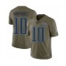 Men's Tennessee Titans #10 Adam Humphries Limited Olive 2017 Salute to Service Football Jersey