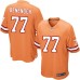 Men's Nike Tampa Bay Buccaneers #77 Caleb Benenoch Limited Orange Glaze Alternate NFL Jersey