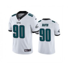 Men's Philadelphia Eagles #90 Jordan Davis White Vapor Untouchable Limited Stitched Jersey