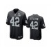 Men's Oakland Raiders #42 Cory Littleton Black 2020 Inaugural Season Game Stitched Jersey