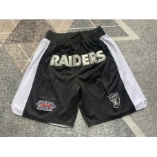 Men's Oakland Raiders Black Shorts