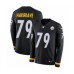 Men's Nike Pittsburgh Steelers #79 Javon Hargrave Limited Black Therma Long Sleeve NFL Jersey