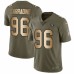 Men's Nike Oakland Raiders #96 Cornellius Carradine Limited Olive/Gold 2017 Salute to Service NFL Jersey