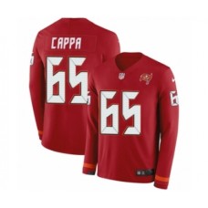 Men's Nike Tampa Bay Buccaneers #65 Alex Cappa Limited Red Therma Long Sleeve NFL Jersey