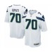 Men's Seattle Seahawks #70 Mike Iupati Game White Football Jersey