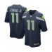 Men's Seattle Seahawks #11 Gary Jennings Jr. Game Navy Blue Team Color Football Jersey