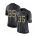 Men's Tampa Bay Buccaneers #35 Jamel Dean Limited Black 2016 Salute to Service Football Jersey