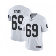 Men's Oakland Raiders #69 Denzelle Good White Vapor Untouchable Limited Player Football Jersey