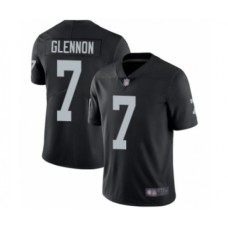 Men's Oakland Raiders #7 Mike Glennon Black Team Color Vapor Untouchable Limited Player Football Jersey