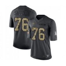 Men's Tennessee Titans #76 Rodger Saffold Limited Black 2016 Salute to Service Football Jersey