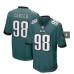 Men's Philadelphia Eagles #98 Jalen Carter Nike Midnight Green 2023 NFL Draft First Round Pick Limited Stitched Jersey