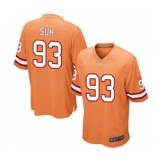 Men's Tampa Bay Buccaneers #93 Ndamukong Suh Game Orange Glaze Alternate Football Jersey