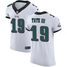 Men's Nike Philadelphia Eagles #19 Golden Tate III White Vapor Untouchable Elite Player NFL Jersey