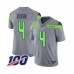 Men's Seattle Seahawks #4 Michael Dickson Limited Silver Inverted Legend 100th Season Football Jersey