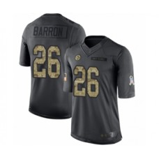 Men's Pittsburgh Steelers #26 Mark Barron Limited Black 2016 Salute to Service Football Stitched Jersey