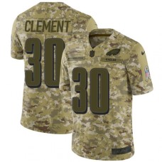 Men's Nike Philadelphia Eagles #30 Corey Clement Limited Camo 2018 Salute to Service NFL Jersey