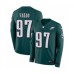 Men's Nike Philadelphia Eagles #97 Destiny Vaeao Limited Green Therma Long Sleeve NFL Jersey