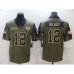 Men's Tampa Bay Buccaneers #12 Tom Brady Nike Olive 2021 Salute To Service Limited Player Stitched Jersey