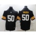 Men's Pittsburgh Steelers #50 Ryan Shazier Black Throwback Limited Stitched Jersey