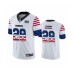 Men's Oakland Raiders #28 Josh Jacobs White Independence Day Limited Football Stitched Jersey