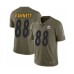 Men's Pittsburgh Steelers #88 Nick Vannett Limited Olive 2017 Salute to Service Football Stitched Jersey