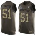 Men's Nike Tennessee Titans #51 Will Compton Limited Green Salute to Service Tank Top NFL Jersey