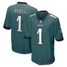 Men's Philadelphia Eagles #1 Jalen Hurts Nike Midnight Limited Player Stitched Jersey