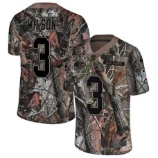 Men's Nike Seattle Seahawks #3 Russell Wilson Limited Camo Rush Realtree NFL Jersey